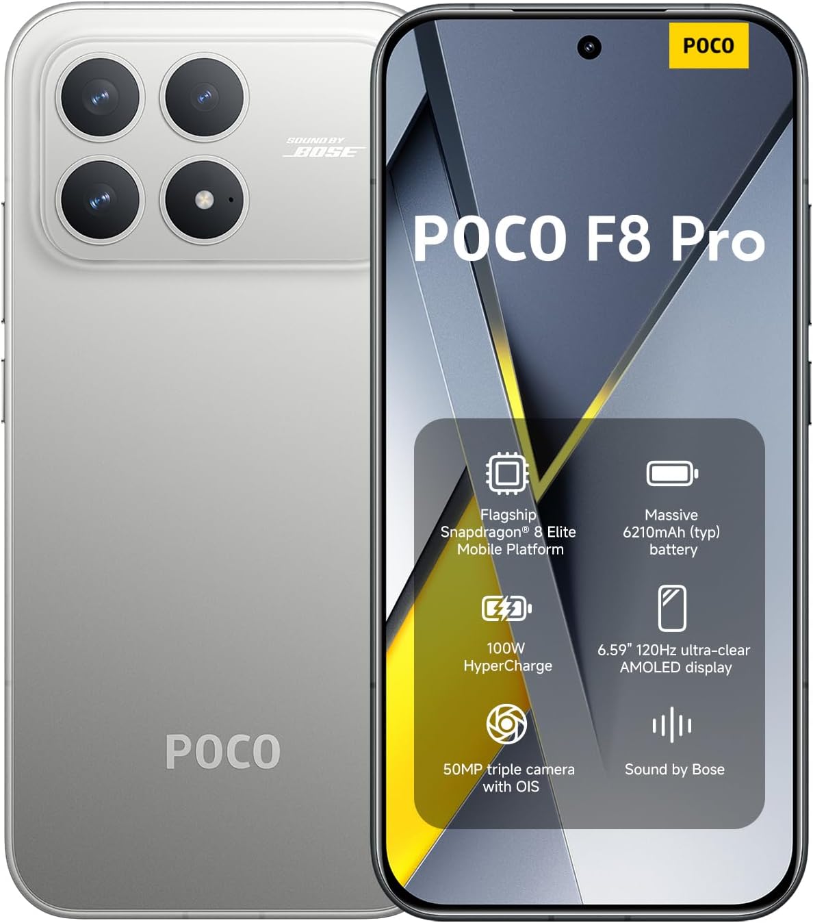 Xiaomi Poco F8 Pro Silver Deals May 2026 | MyMobiles