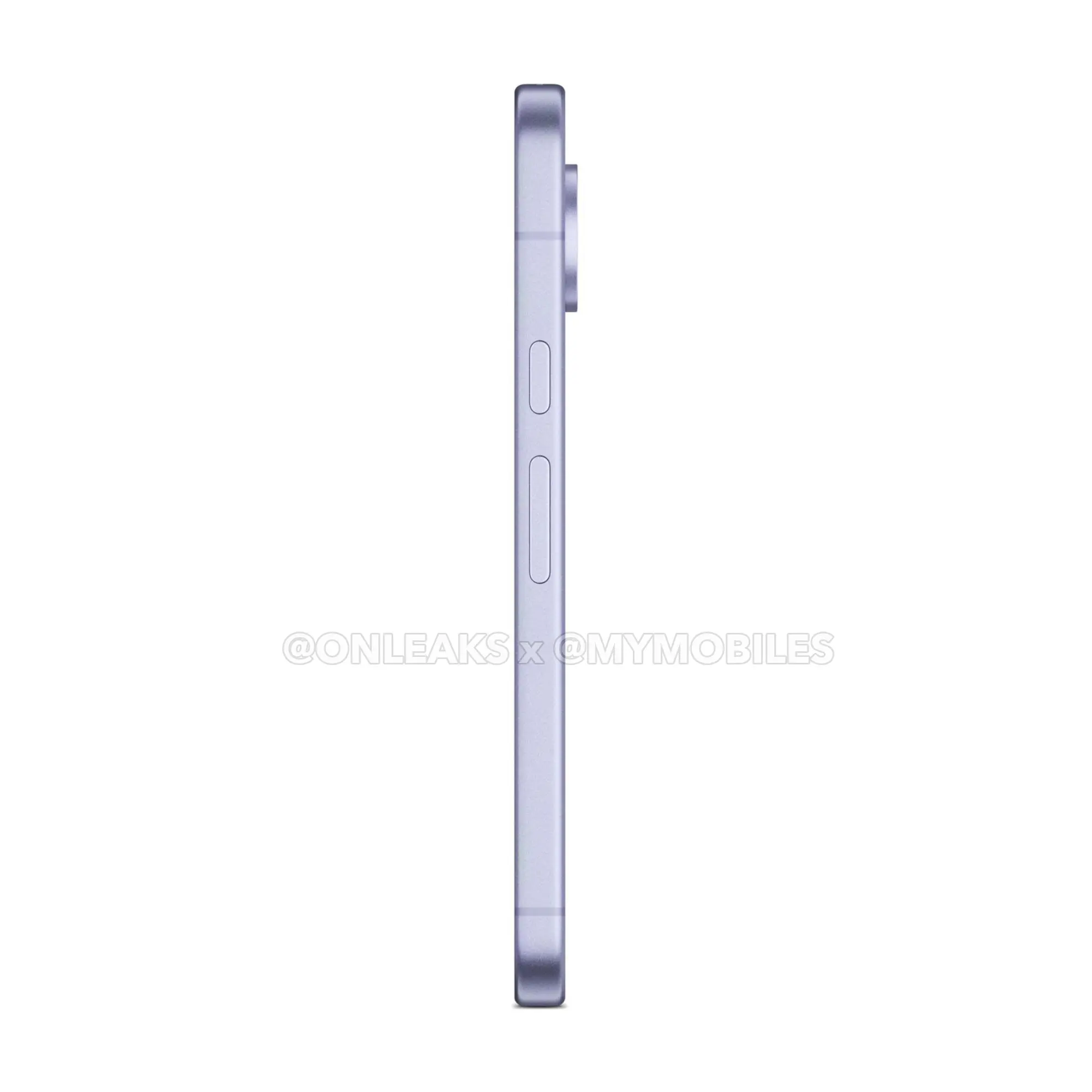 Google Pixel 11 in Blue, leaked press render, side profile