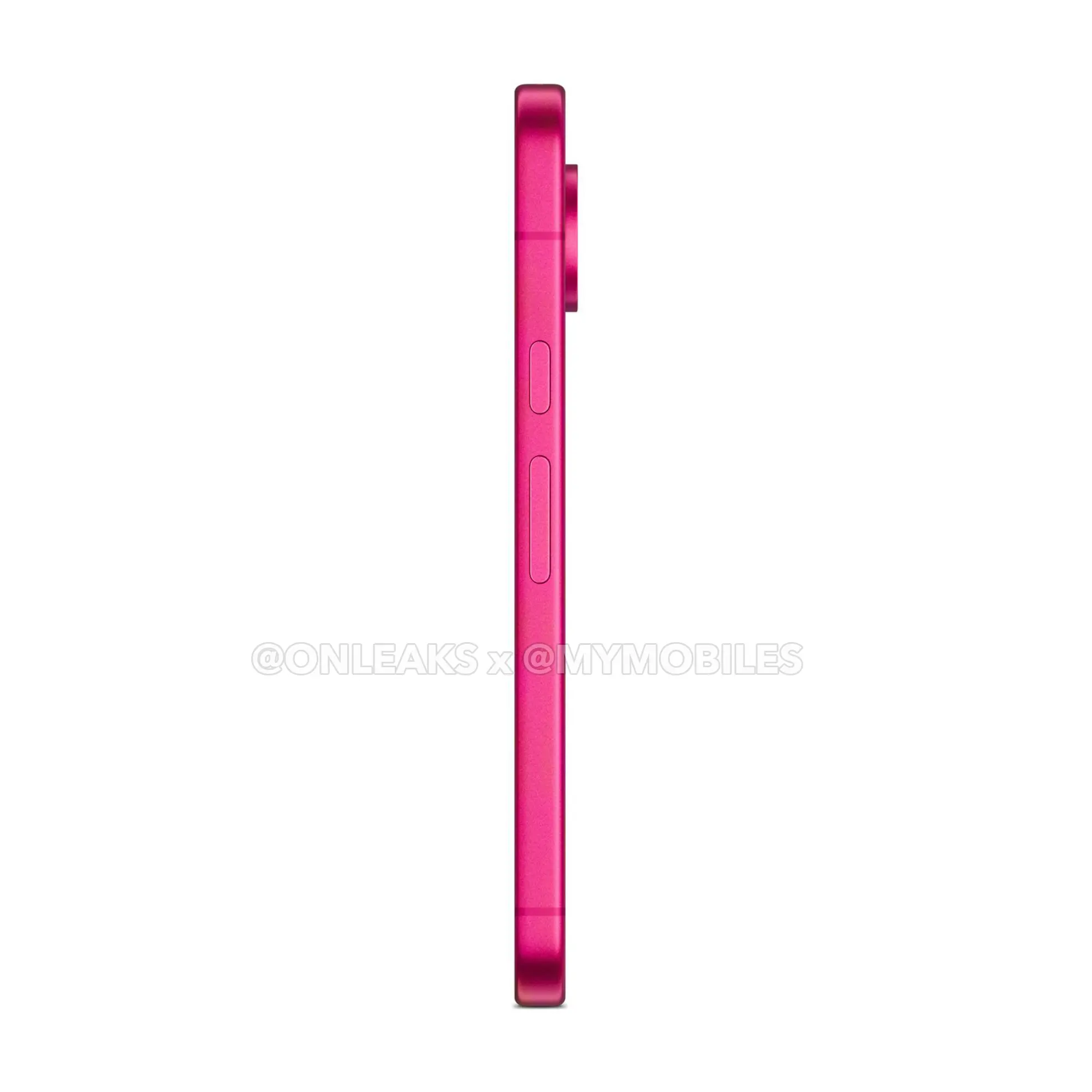 Google Pixel 11 in Pink, leaked press render, side profile