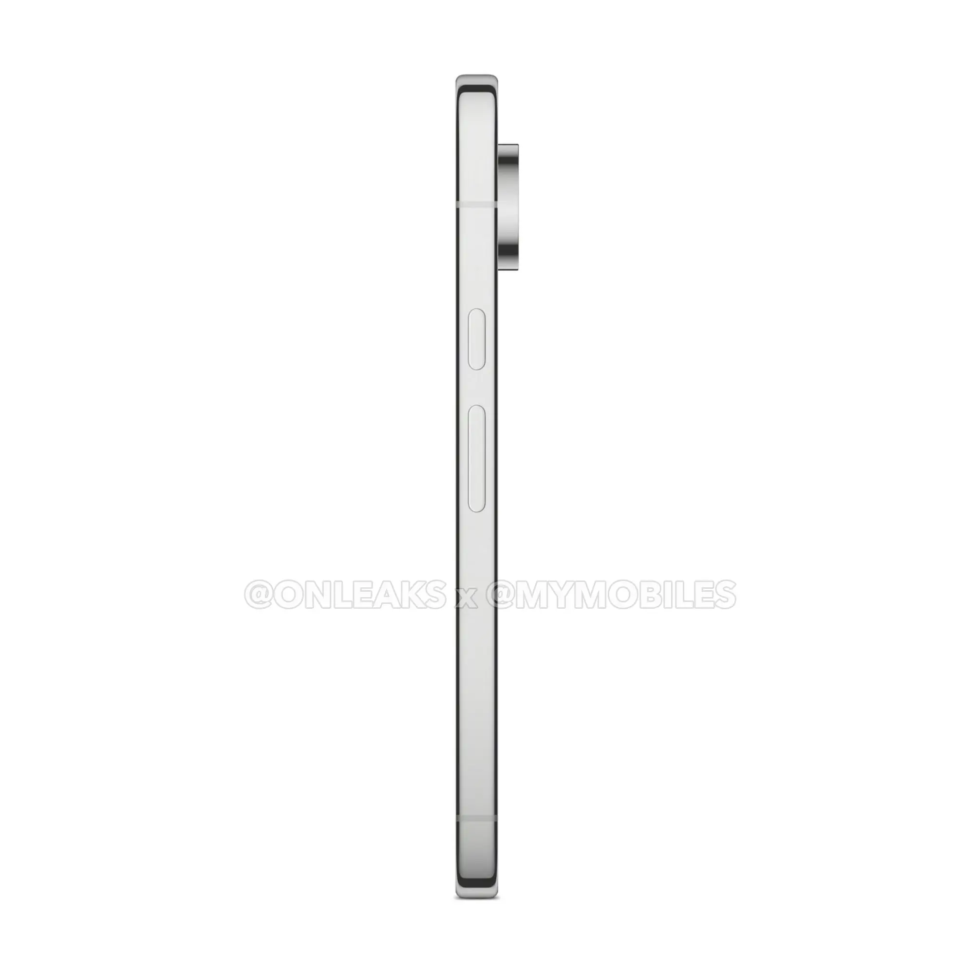 Google Pixel 11 Pro in Light Green, leaked press render, side profile