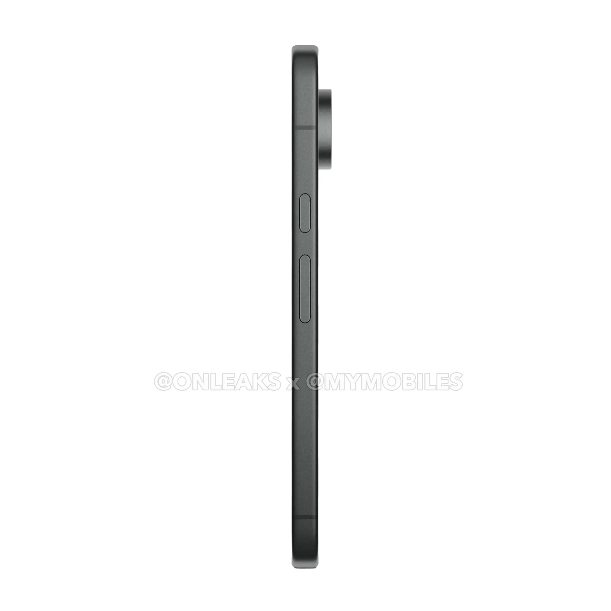 Google Pixel 11 Pro XL in Midnight, leaked press render, side profile
