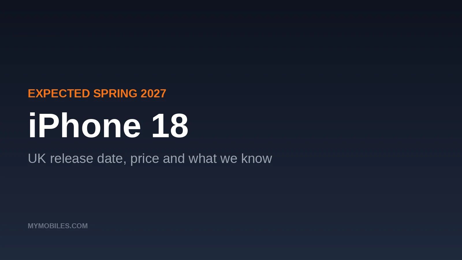 iPhone 18: UK Release Date, Price and Everything We Know (Spring 2027)