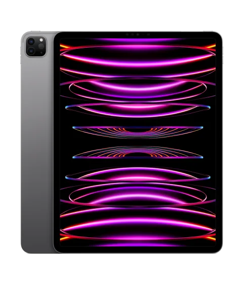 iPad Pro 12.9-inch (6th generation) in Space Gray, front view
