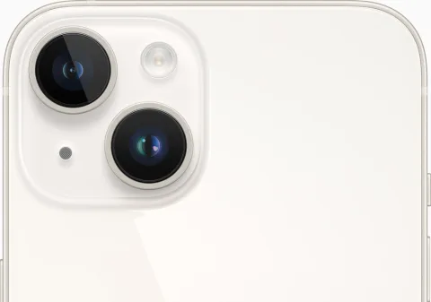 Close-up of the iPhone 14 dual-camera system