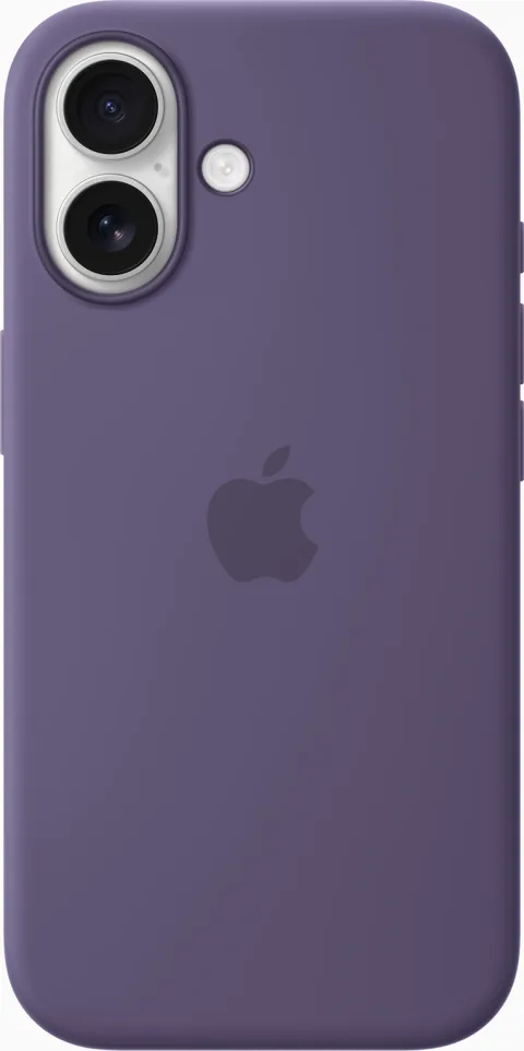 Apple iPhone 17 Silicone Case with MagSafe, shown in purple fog
