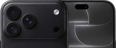 Apple iPhone 18 Pro Max in Black, angled back and display edge