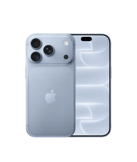 Apple iPhone 18 Pro in Glacier, front and back view