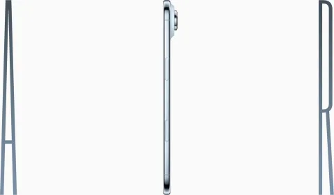 Apple iPhone Air in Cloud White, ultra-thin side profile launch hero