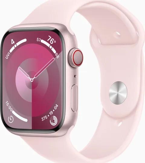 Apple Watch Series 9 - Pink aluminium case, Pink Sport Band