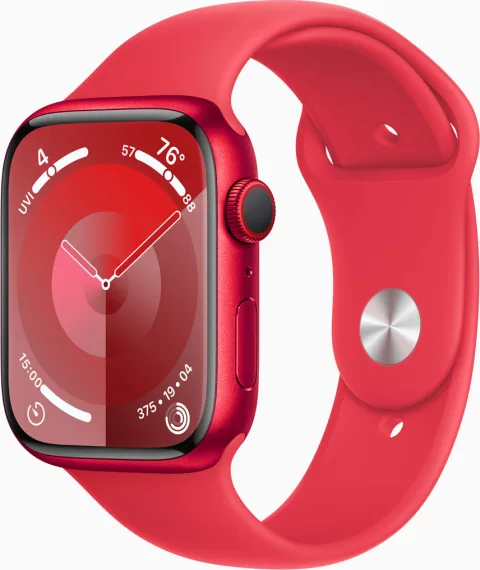Apple Watch Series 9 - (PRODUCT)RED aluminium case, (PRODUCT)RED Sport Band