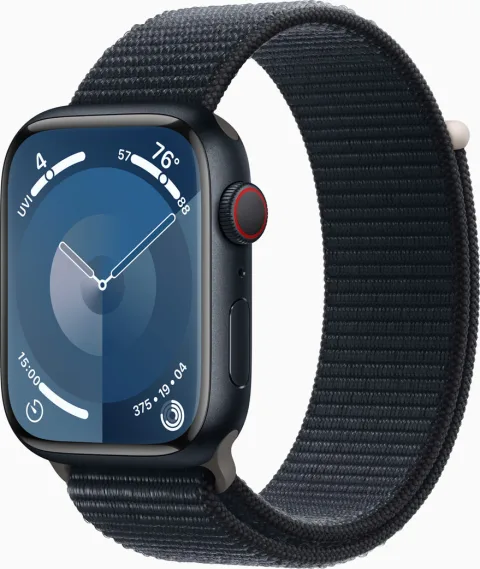Apple Watch Series 9 - Midnight aluminium case, Midnight Sport Loop