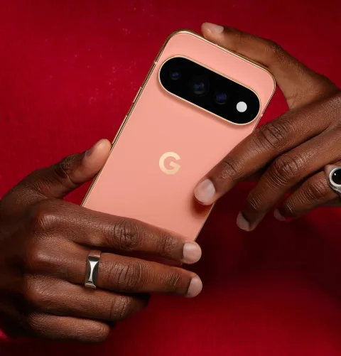 A person holding Google Pixel 11 Pro in Canyon.