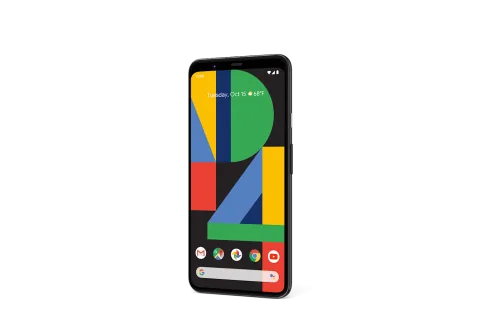Google Pixel 4 in Just Black, front view