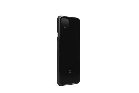 Google Pixel 4 in Just Black, back view