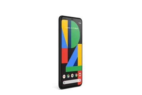 Google Pixel 4 in Clearly White, front view
