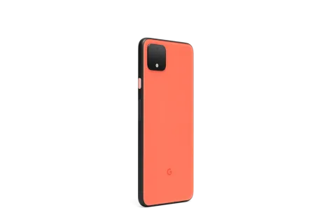 Google Pixel 4 in Oh So Orange, back view