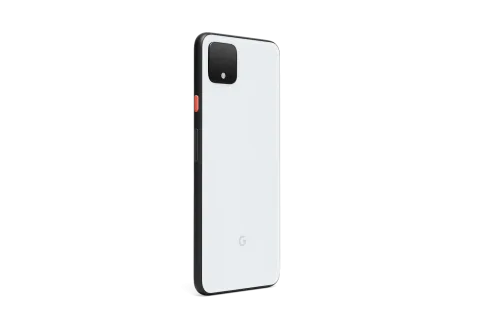 Google Pixel 4 XL in Clearly White, back view
