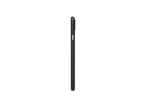 Google Pixel 4a in Just Black, side profile