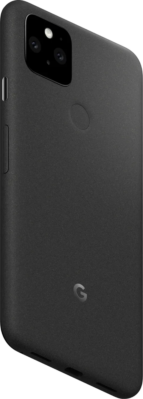 Google Pixel 5 in Just Black, back view