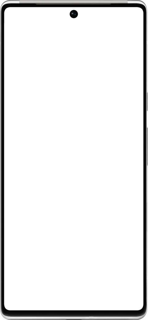 Google Pixel 6 Pro in Cloudy White, front view