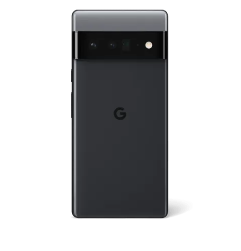 Google Pixel 6 Pro in Stormy Black, back view