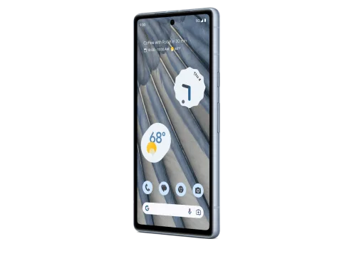 Google Pixel 7a in Sea, front angled view