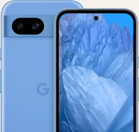 Google Pixel 8a in Bay, back camera bar close-up