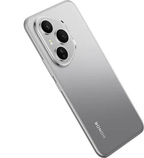 Honor 400 Pro in Titanium Grey, back view