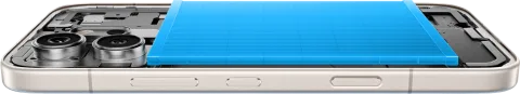 Honor 600 cutaway view showing internal battery cell and camera module