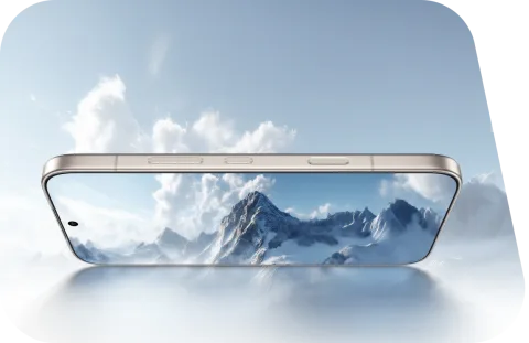 Honor 600 Pro floating above mountain clouds