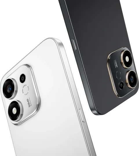 Honor 600 Smart 5G in Meteor Silver and Velvet Black together