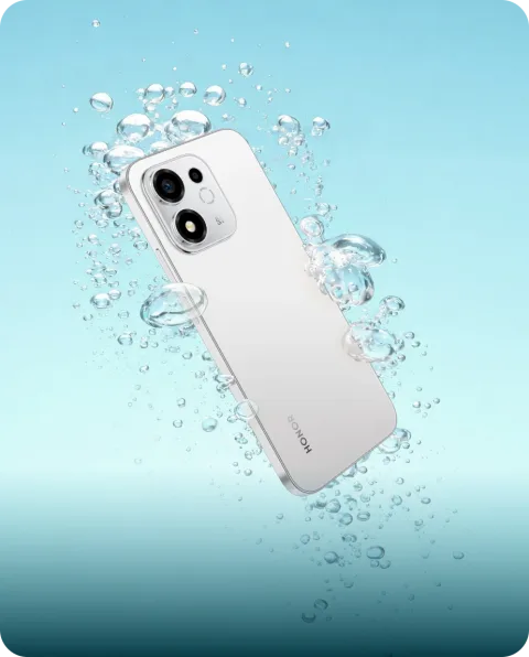 Honor 600 Smart 5G with water splashing