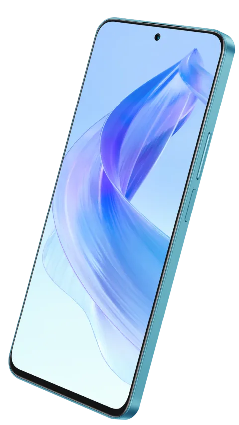 Honor 90 Lite in Cyan Lake, front view
