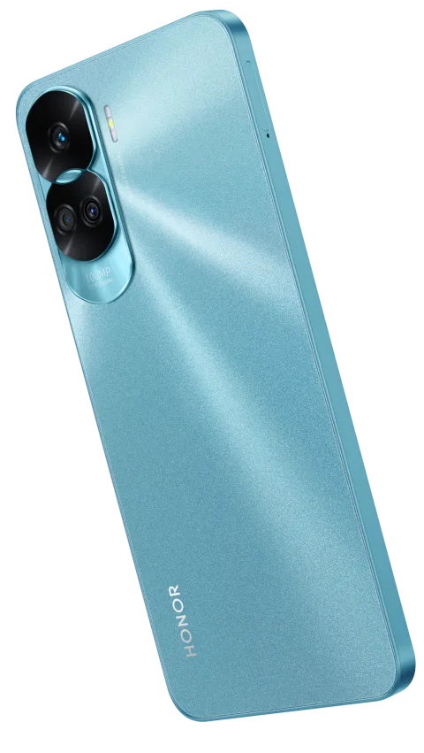 Honor 90 Lite in Cyan Lake, back view