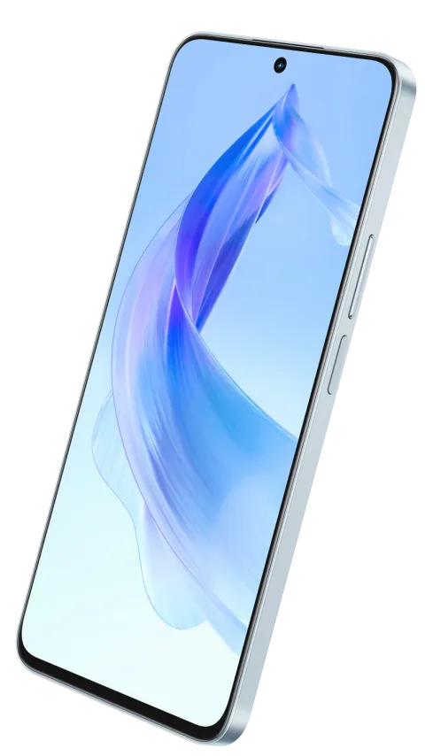Honor 90 Lite in Titanium Silver, front view