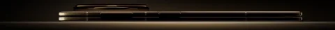Honor Magic V5 folded, ultra-thin side profile