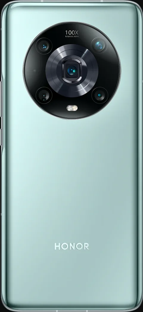 Honor Magic4 Pro in Green, back view
