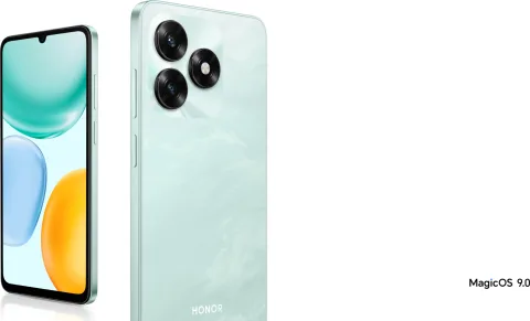 Honor X5c Plus in Green, front and back hero shot