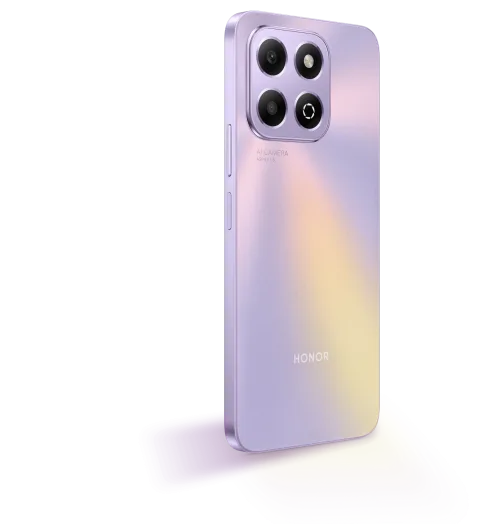 Honor X6b in Starry Purple, back view