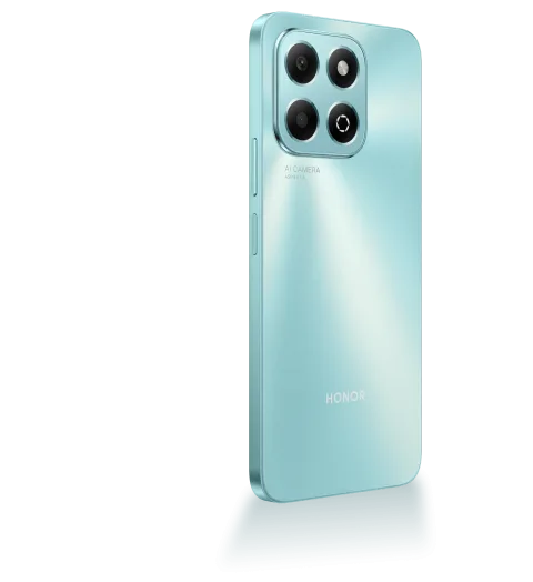Honor X6b in Ocean Cyan, back view