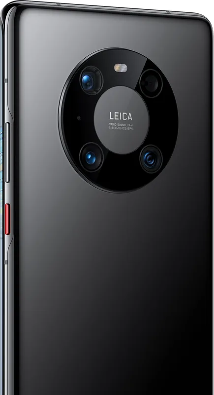 Huawei Mate 40 Pro in Black, camera module close-up