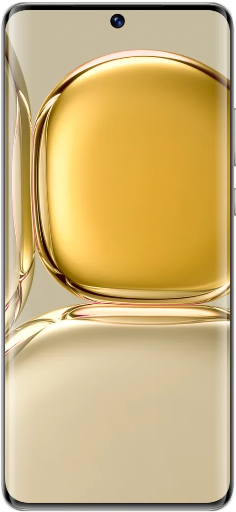 Huawei P50 Pro in Gold, front view