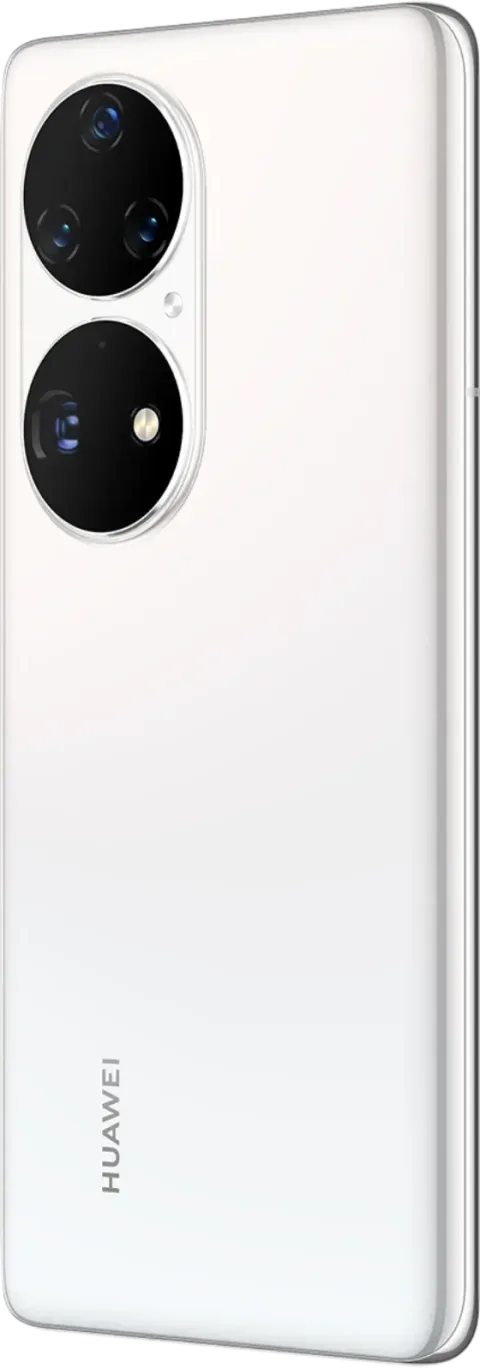 Huawei P50 Pro in White, back view