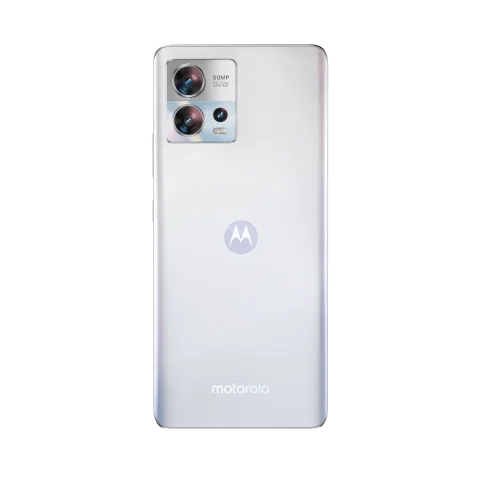 Motorola Edge 30 Fusion in Aurora White, back
