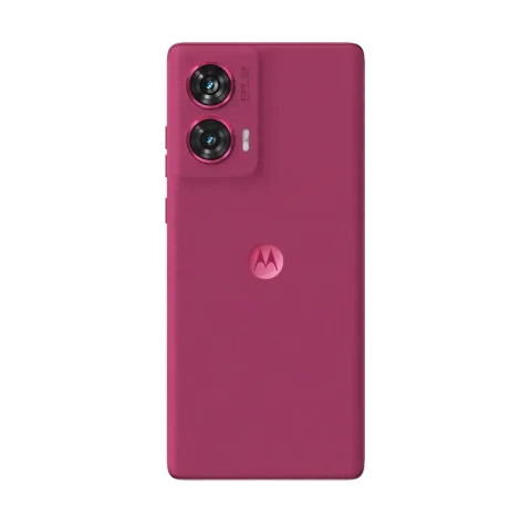 Motorola Edge 50 Fusion in Hot Pink, back view