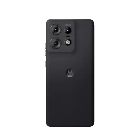 Motorola Edge 50 Pro in Black Beauty, back view