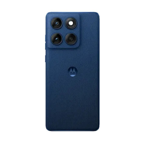 Motorola Edge 60 in Gibraltar Sea, back view