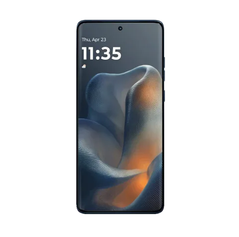 Motorola Edge 60 in Gibraltar Sea, front lock screen