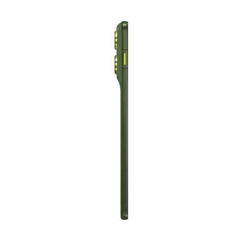 Motorola Edge 70 in Bronze Green, side profile
