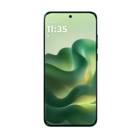 Motorola Edge 70 Fusion in Sporting Green - front view